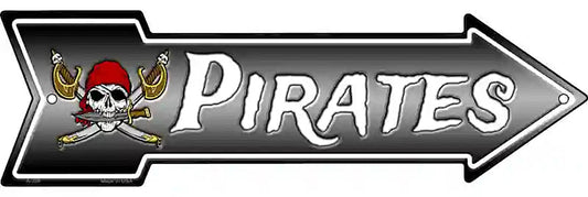 Pirates Metal Arrow Sign