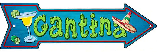 Cantina Metal Arrow Sign