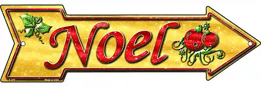 Noel Metal Arrow Sign