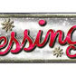 Blessings Metal Arrow Sign