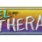 Travel Is My Therapy Metal Arrow Sign