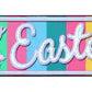 Happy Easter with Butterflies Metal Arrow Sign
