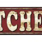 Kitchen Metal Arrow Sign