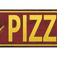 Fresh and Hot Pizza Metal Arrow Sign