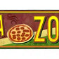 Pizza Zone Metal Arrow Sign