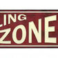Bowling Strike Zone Metal Arrow Sign