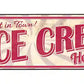 Homemade Ice Cream Metal Arrow Sign
