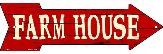 Farm House Metal Arrow Sign