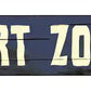 Fart Zone Metal Arrow Sign