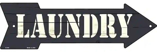 Laundry Metal Arrow Sign