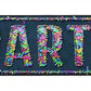 Party Confetti Metal Arrow Sign