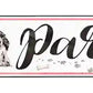 Dog Party Metal Arrow Sign