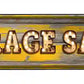 Garage Sale Bulb Letters Metal Arrow Sign