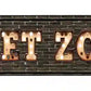 Quiet Zone Bulb Letters Metal Arrow Sign
