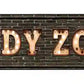 Study Zone Bulb Letters Metal Arrow Sign