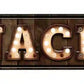 Snacks Bulb Letters Metal Arrow Sign