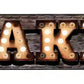 Lake Bulb Letters Metal Arrow Sign