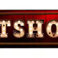 Art show Bulb Letters Metal Arrow Sign
