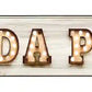 Soda Pop Bulb Letters Metal Arrow Sign