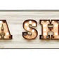 Tea Shop Bulb Letters Metal Arrow Sign