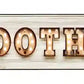 Smoothies Bulb Letters Metal Arrow Sign