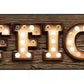 Office Bulb Letters Metal Arrow Sign
