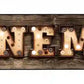 Cinema Bulb Letters Metal Arrow Sign