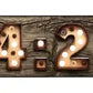 4:20 Bulb Letters Metal Arrow Sign