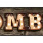 Zombie Bulb Letters Metal Arrow Sign