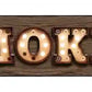 Smoke Shop Bulb Letters Metal Arrow Sign
