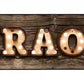 Karaoke Bulb Letters Metal Arrow Sign