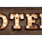Motel Bulb Letters Metal Arrow Sign