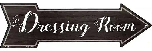 Dressing Room Corner Metal Arrow Sign