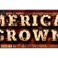 American Grown Bulb Letters Metal Arrow Sign