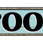 To The Pool Metal Arrow Sign