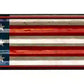 American Flag Corrugated Metal Arrow Sign