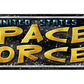 US Space Force Metal Arrow Sign