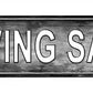 Moving Sale Right Metal Arrow Sign