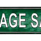 Garage Sale Right Metal Arrow Sign