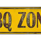BBQ Zone Metal Arrow Sign