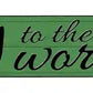 Joy To The World Metal Arrow Sign