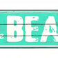 To The Beach Metal Arrow Sign