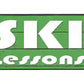 Ski Lessons Metal Arrow Sign