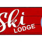 Ski Lodge Metal Arrow Sign