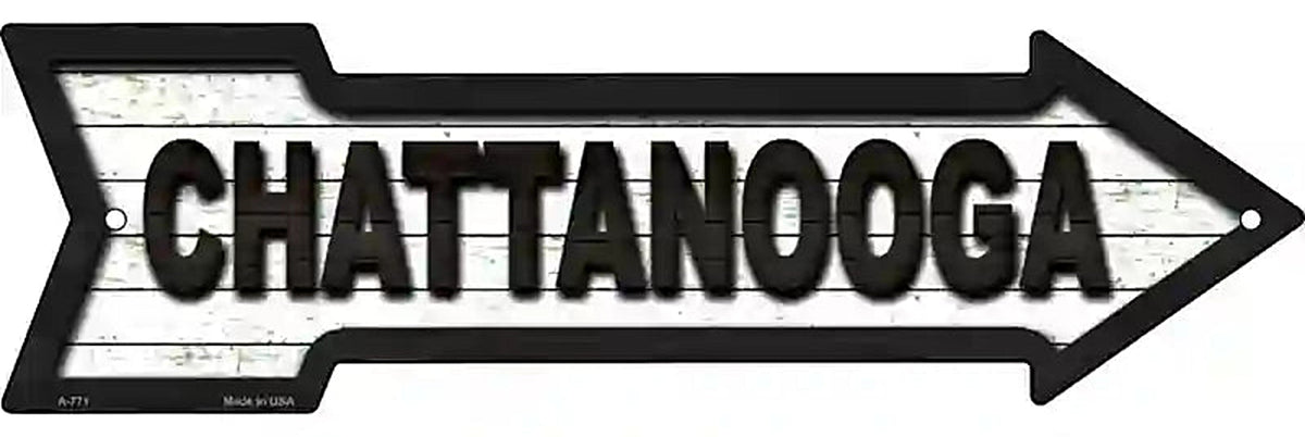 Chattanooga Metal Arrow Sign
