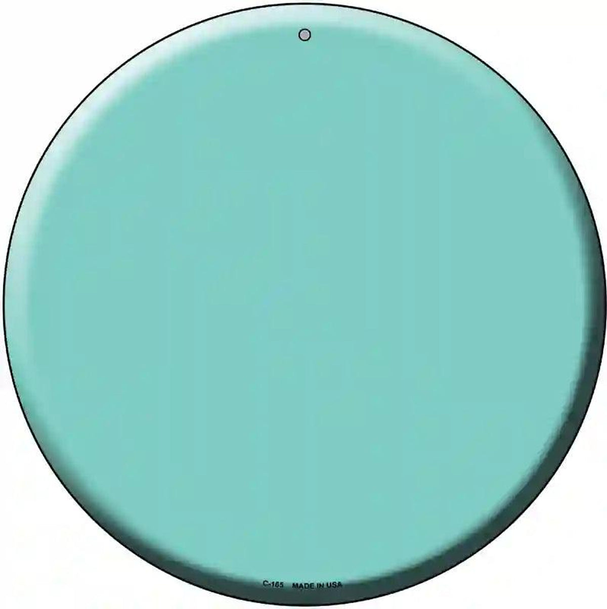 Mint Novelty Metal Circular Sign