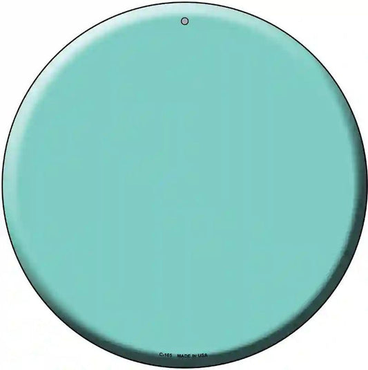 Mint Novelty Metal Circular Sign