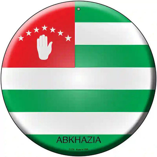 Abkhazia Country Novelty Metal Circular Sign