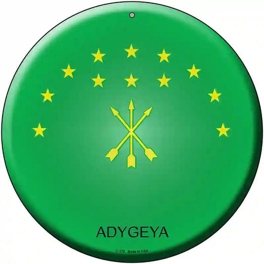 Adygeya Country Novelty Metal Circular Sign