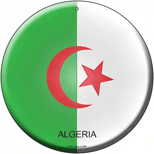 Algeria Country Novelty Metal Circular Sign